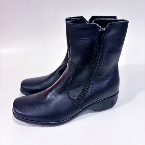 MARTINO Black Leather Lindsay Waterproof Ankle Boots | Size 6 * - Picture 4 of 7